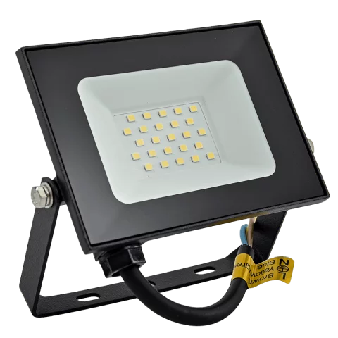 LED Reflektor 20W 6500K hideg fehér 1600lm IP65 Fekete Commel 306-302