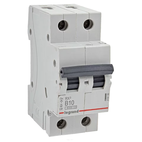 Legrand kismegszakító 2P B 10A 6kA RX3 419156