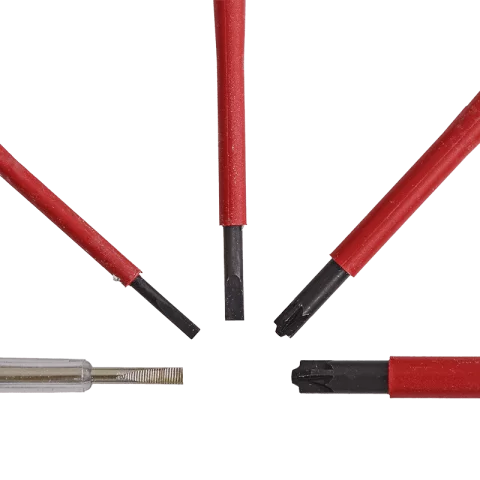 Szigetelt csavarhúzó Készlet 4+1 részes 1000V VDE Fázisceruzával Wiha SoftFinish 47173 040302-0255