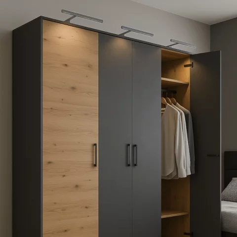 Fürdőszobai Tükörmegvilágító Led Lámpa 6W 40cm IP44 4000K Szekrényvilágítás Króm Avide ALML-S40-C-6W