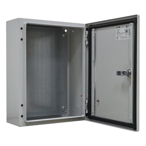 Lemezszekrény 400x300x200 IP66 kültéri elosztószekrény Eaton CS-43/200 111682