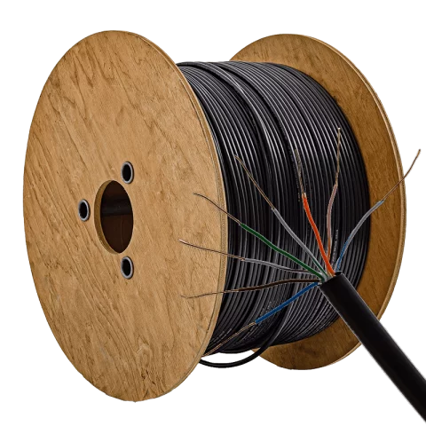 UTP internet lan kábel Cat5e (U/UTP 200MHz) PE 4x2x0,5 tömör réz földkábel vezeték