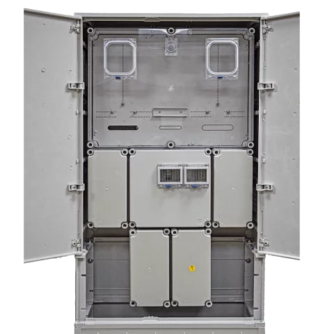 Csatári Plast PVT-K-L Á-V Fm-U 1/3 fázisú kombinált villanyóra szekrény lábazattal (n+é) földkábeles