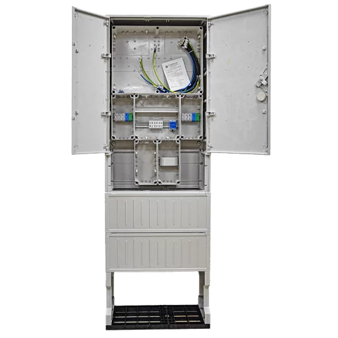 Csatári Plast PVT-K-L Á-V Fm-U 1/3 fázisú kombinált villanyóra szekrény lábazattal (n+é) földkábeles