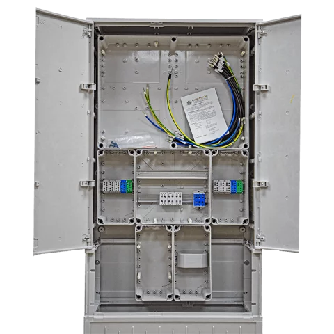 Csatári Plast PVT-K-L Á-V Fm-U 1/3 fázisú kombinált villanyóra szekrény lábazattal (n+é) földkábeles