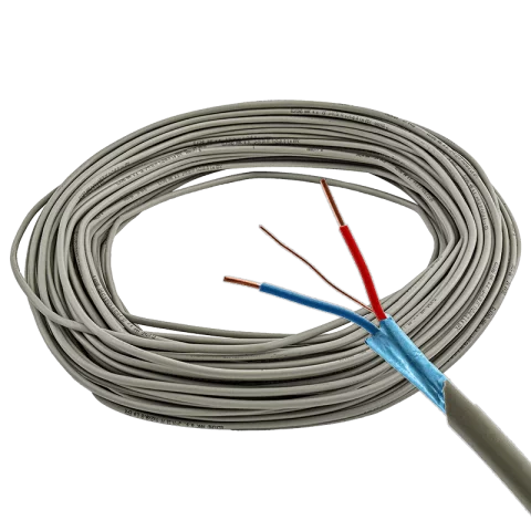 J-Y(ST)Y 1x2x0,8 mm2 tömör réz árnyékolt kábel