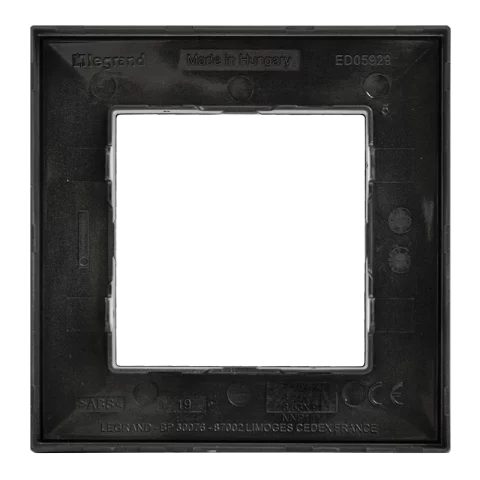 Legrand Niloé Step keret 1-es fekete 863591