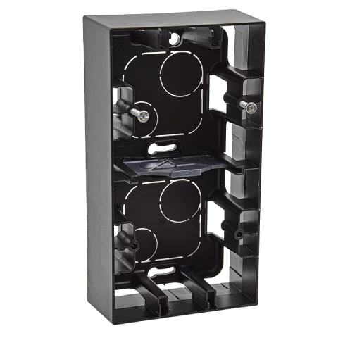 Legrand Niloé Step Dupla Kiemelőkeret Falon kívüli tartó keret fekete 863598