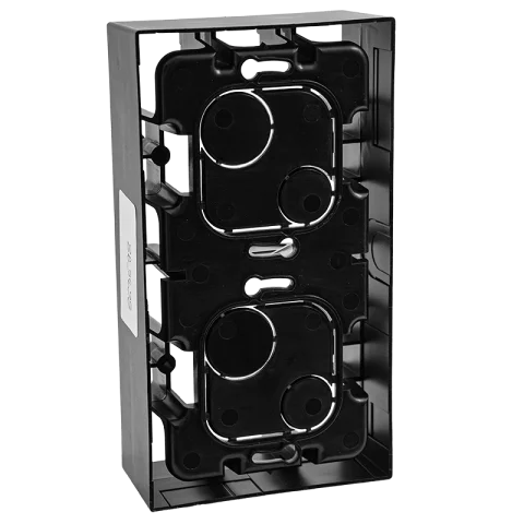 Legrand Niloé Step Dupla Kiemelőkeret Falon kívüli tartó keret fekete 863598