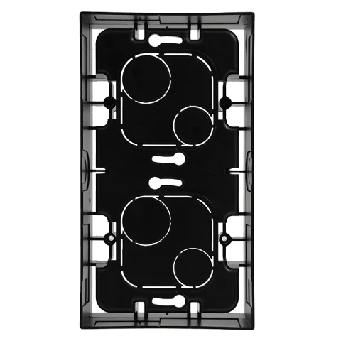 Legrand Niloé Step Dupla Kiemelőkeret Falon kívüli tartó keret fekete 863598
