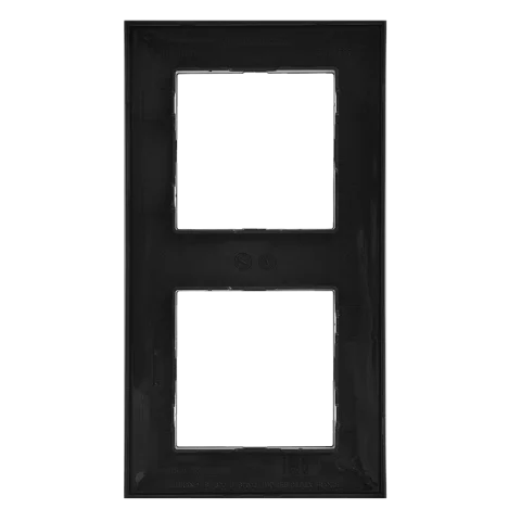 Legrand Niloé Step keret 2-es vízszintes és függőleges fekete 863592