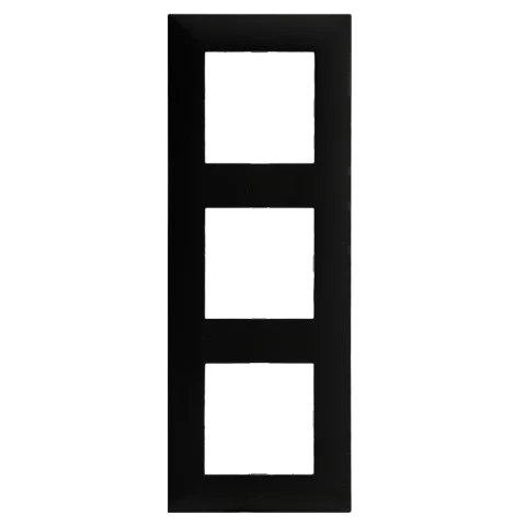 Legrand Niloé Step keret 3-as vízszintes és függőleges fekete 863593