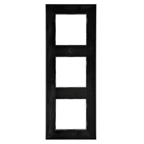 Legrand Niloé Step keret 3-as vízszintes és függőleges fekete 863593
