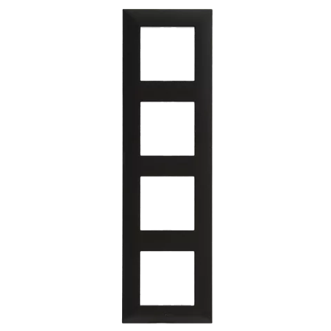 Legrand Niloé Step keret 4-es vízszintes és függőleges fekete 863594