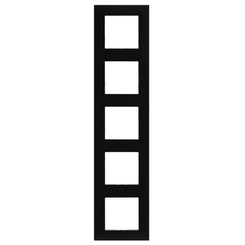 Legrand Niloé Step keret 5-ös vízszintes és függőleges fekete 863595