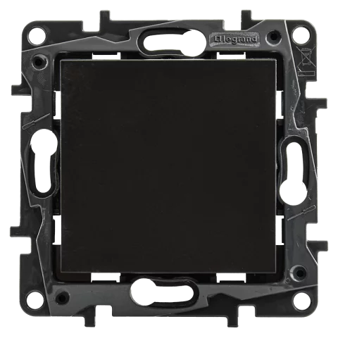 Legrand Niloé Step Kapcsoló 106 alternatív váltó villanykapcsoló rugós bekötés fekete 863506