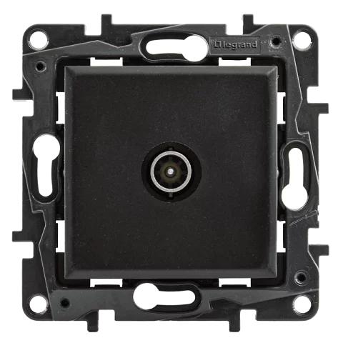 Legrand Niloé Step TV antenna aljzat 10dB végzáró fekete 863573