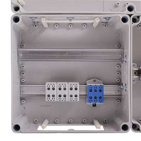 Csatári Plast PVT 6075 Á-V Fm-K ÁK-U 1/3 fázisú kombinált villanyóra szekrény 80A 12 mod földkábeles