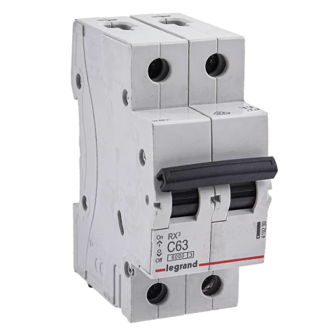 Legrand kismegszakító 2P C 63A 6kA RX3 419230