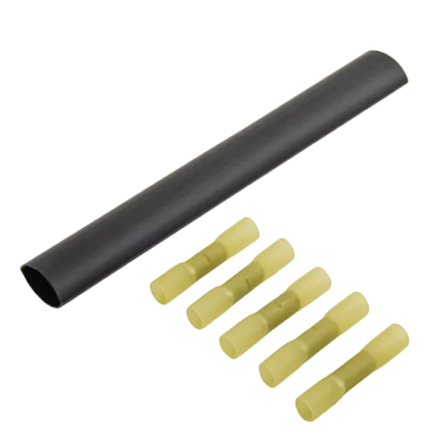 Toldóhüvely szett 5x4-6mm2 kábelhez Kábeljavító készlet Zsugorcső szett kötőelemmel Tracon ZSTHSSET