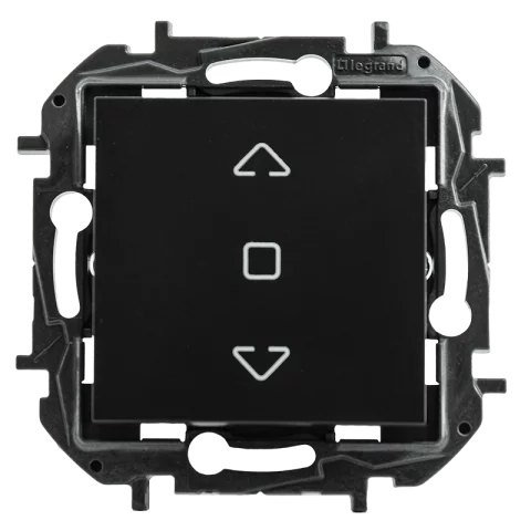 Legrand Niloé Step Redőnykapcsoló 3 állású rugós bekötés fekete 863544