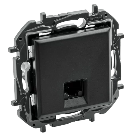 Legrand Niloé Step RJ45 Cat5e UTP internet aljzat fekete 863559