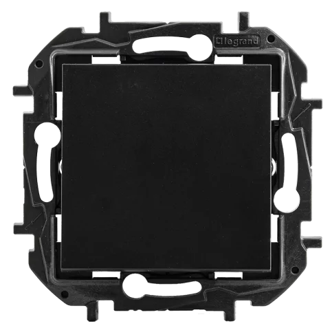 Legrand Niloé Step Kapcsoló 107 kereszt villanykapcsoló rugós bekötés fekete 863507