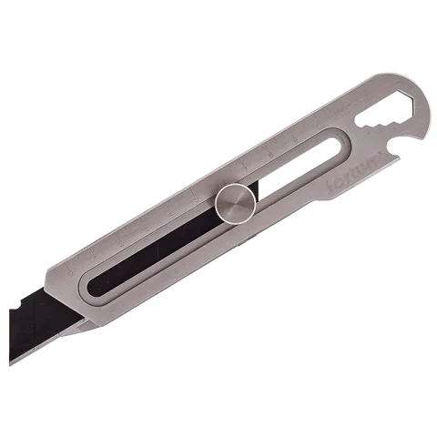 Pengés kés Univerzális 5 funkciós Vonalzó Lapos csavarhúzó Csillagkulcs Konzervnyitó Fortum 4780025