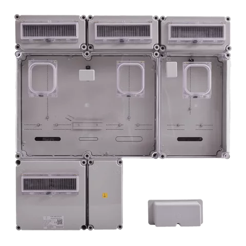 Csatári Plast PVT 7590 Á-V-H Fm-K ÁK-U 1/3 fázisú kombinált villanyóra szekrény 12 mod földkábeles