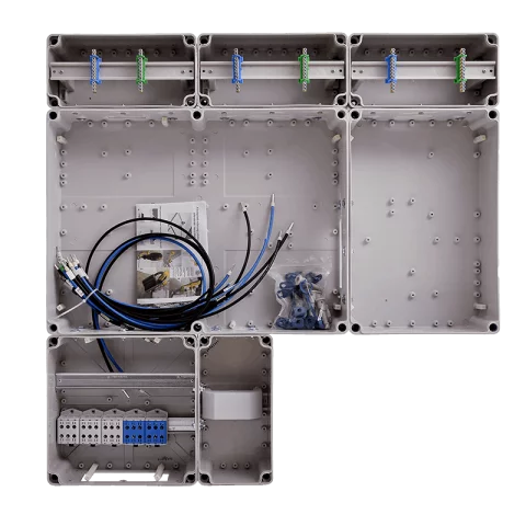 Csatári Plast PVT 7590 Á-V-H Fm-K ÁK-U 1/3 fázisú kombinált villanyóra szekrény 12 mod földkábeles