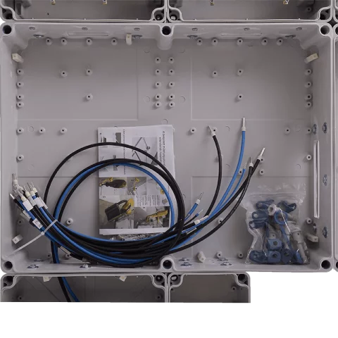 Csatári Plast PVT 7590 Á-V-H Fm-K ÁK-U 1/3 fázisú kombinált villanyóra szekrény 12 mod földkábeles