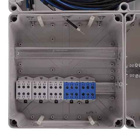 Csatári Plast PVT 7590 Á-V-H Fm-K ÁK-U 1/3 fázisú kombinált villanyóra szekrény 12 mod földkábeles