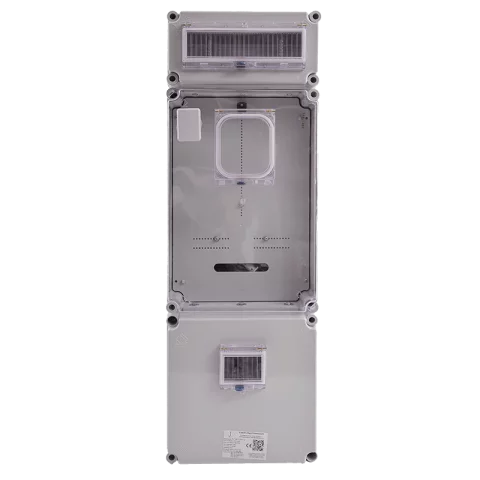 Csatári Plast PVT 3075 Fm-K ÁK 12-U 1/3 fázisú villanyóra szekrény 12 modulos 80A földkábeles