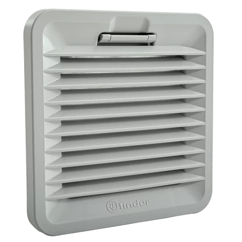 Kilépő levegő nyílás szűrőbetéttel 120x120mm 1-es méret IP54 ventilátorhoz Finder 7F.02.0.000.1000