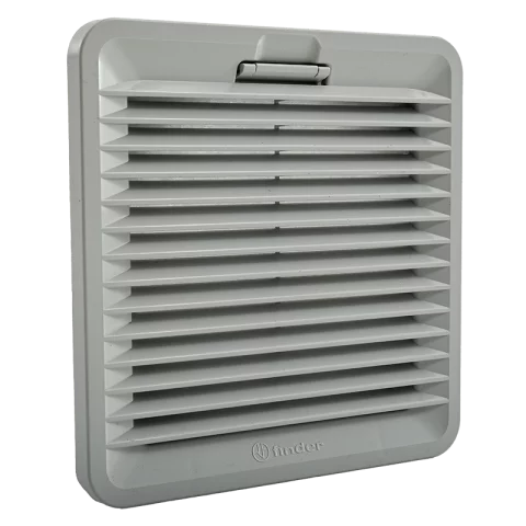 Kilépő levegő nyílás szűrőbetéttel 155x155mm 2-es méret IP54 ventilátorhoz Finder 7F.02.0.000.2000