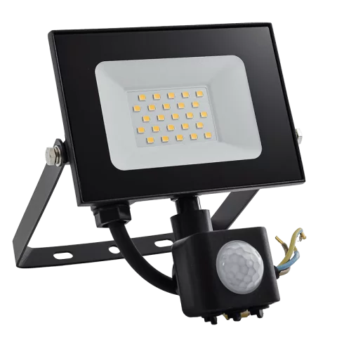 LED Reflektor Mozgásérzékelővel 20W 4000K természetes fehér 1600lm IP44 Fekete Commel 307-229