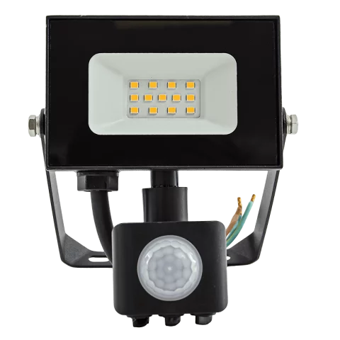 LED Reflektor Mozgásérzékelővel 10W 4000K természetes fehér 800lm IP44 Fekete Commel 307-219