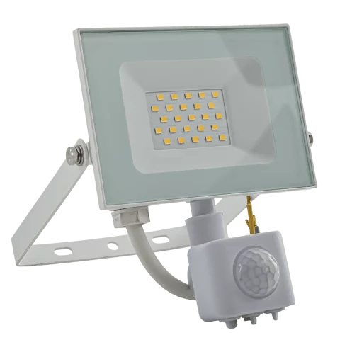 LED Reflektor Mozgásérzékelővel 20W 4000K természetes fehér 1600lm IP44 Fehér Commel 307-129