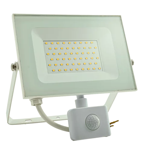 LED Reflektor Mozgásérzékelővel 50W 4000K természetes fehér 4250lm IP44 Fehér Commel 307-159