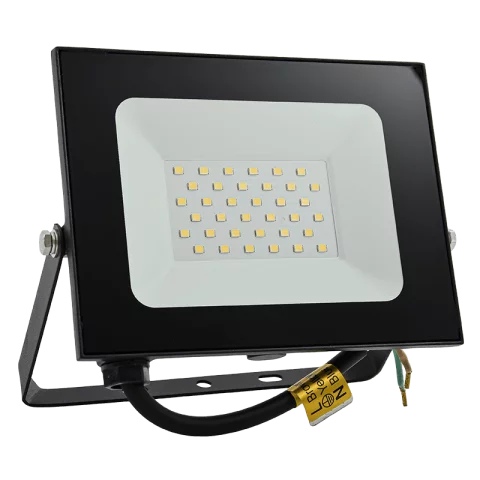 LED Reflektor 30W 6500K hideg fehér 2550lm IP65 Fekete Commel 306-303