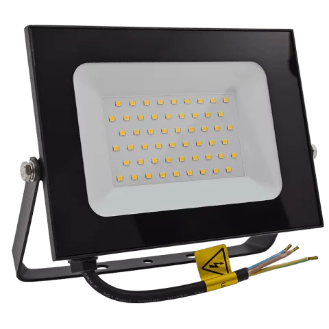LED Reflektor 50W 6500K hideg fehér 4250lm IP65 Fekete Commel 306-304