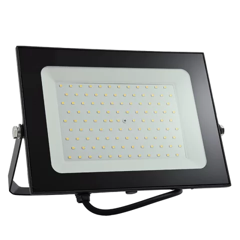 LED Reflektor 100W 6500K hideg fehér 8500lm IP65 Fekete Commel 306-305