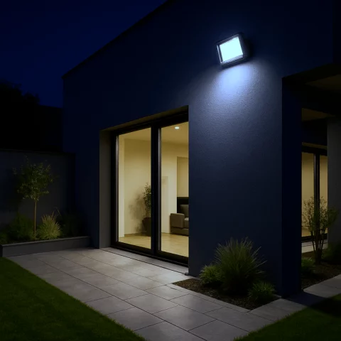 LED Reflektor 100W 6500K hideg fehér 8500lm IP65 Fekete Commel 306-305