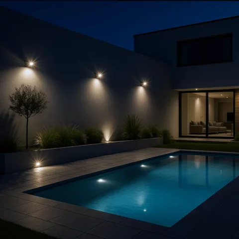 LED Reflektor 10W 4000K természetes fehér 1200lm IP65 Fekete Kanlux IQ-LED FL-10W-NW