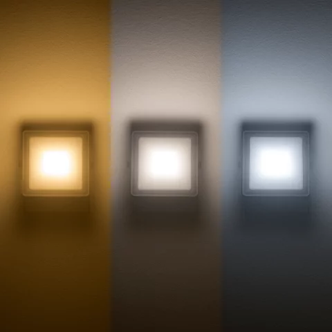 LED Reflektor Mozgásérzékelővel 30W CCT Állítható 2400lm IP44 Szürke Kanlux ACETE 30W CCT SE GR