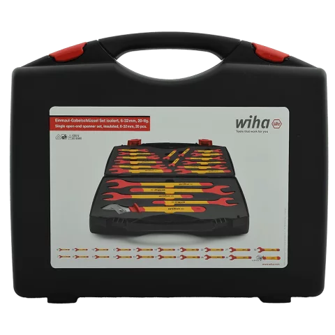 Villáskulcs készlet 20db-os 6-32mm VDE 1000V Szigetelt Villás kulcs szett Wiha 43022