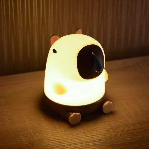 Vizidisznó LED Éjszakai fény 1,5W 3000K Akkumulátoros USB-s Éjjeli fény Strühm Kapibara 04807