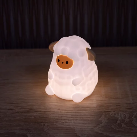 Kisbárány LED Éjszakai fény 1W RGB + 3000K Akkumulátoros USB-s Éjjeli fény MARY'S Kis bárány