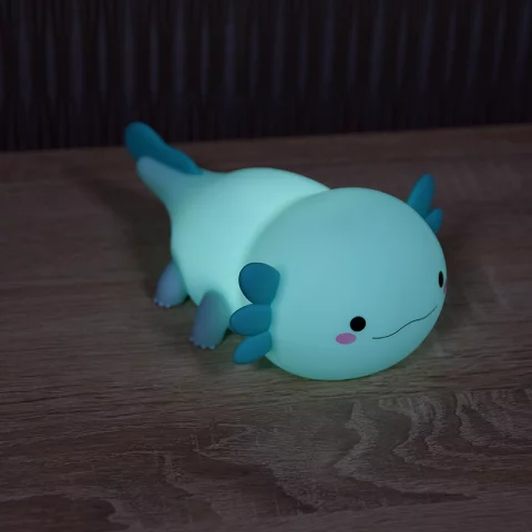 Vízi sárkány LED Éjszakai fény 2,5W 4000K Kék Akkumulátoros USB-s Éjjeli fény MARY'S Axolotl