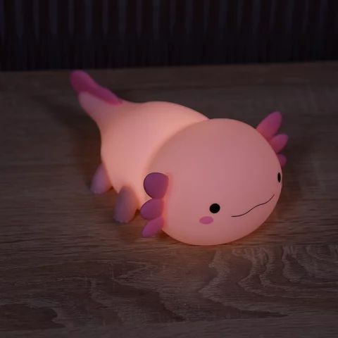 Vízi sárkány LED Éjszakai fény 2,5W 4000K Pink Akkumulátoros USB-s Éjjeli fény MARY'S Axolotl